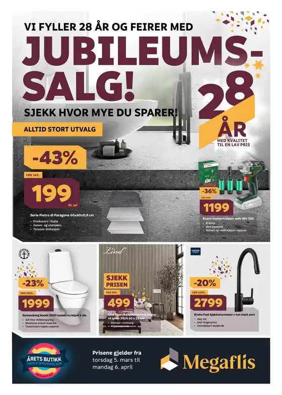 Megaflis-katalog i Sandnes | Megaflis Kundeavis | 2026-03-05T00:00:00.000Z - 2026-04-06T00:00:00.000Z