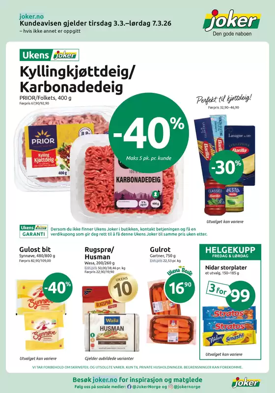 Joker-katalog i Lillehammer | Joker Kundeavis | 2026-03-03T00:00:00.000Z - 2026-03-07T00:00:00.000Z