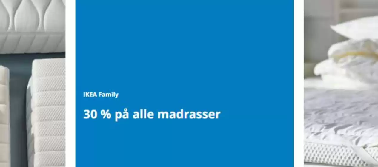 IKEA-katalog i Kongsberg | 30% på alle madrasser | 2026-03-03T00:00:00.000Z - 2026-03-15T00:00:00.000Z