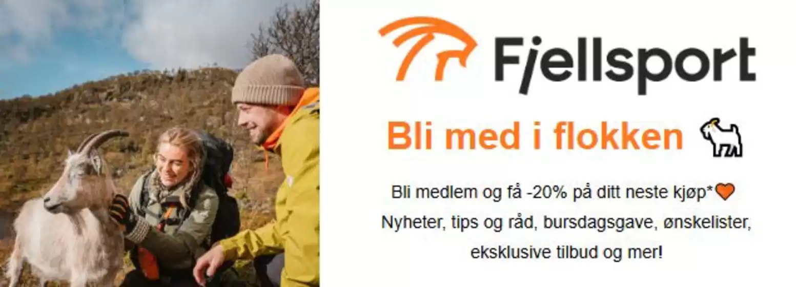 Fjellsport-katalog i Vinterbro | Bli medlem og få -20% på ditt neste kjøp | 2026-03-05T00:00:00.000Z - 2026-03-15T00:00:00.000Z