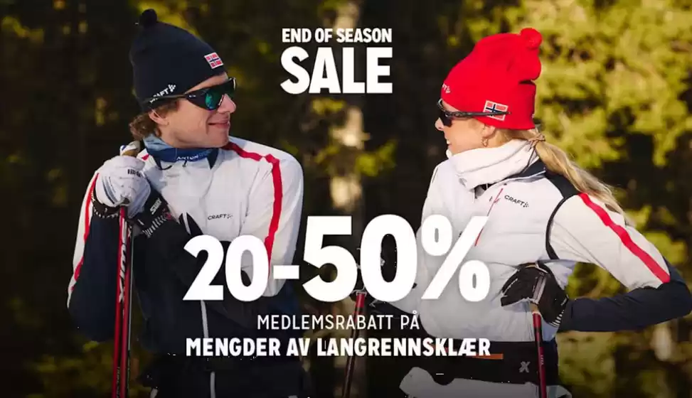 Milslukern Sport-katalog i Vinterbro | End of Season 20-50% MEDLEMSRABATT PA MENGDER AV LANGRENNSKLÆR | 2026-03-05T00:00:00.000Z - 2026-03-15T00:00:00.000Z