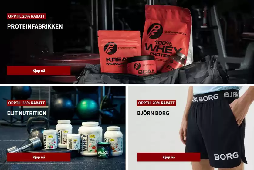 Proteinfabrikken-katalog i Vinterbro | Tilbud | 2026-03-05T00:00:00.000Z - 2026-03-15T00:00:00.000Z