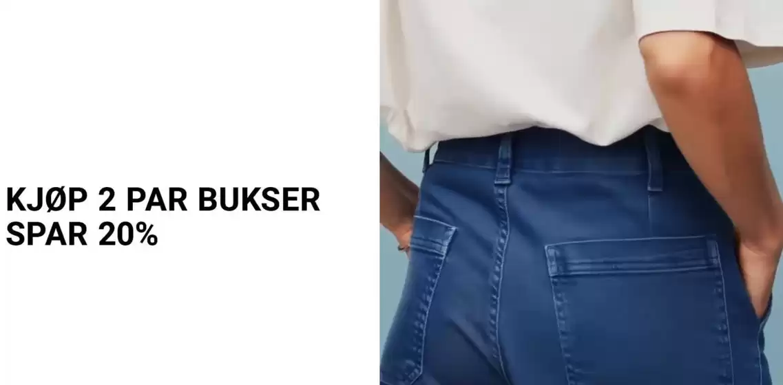 Masai-katalog i Larvik | SPAR 20 % PÅ BUKSER. Kjøp 2 par – rabatten trekkes automatisk | 2026-03-05T00:00:00.000Z - 2026-03-19T00:00:00.000Z