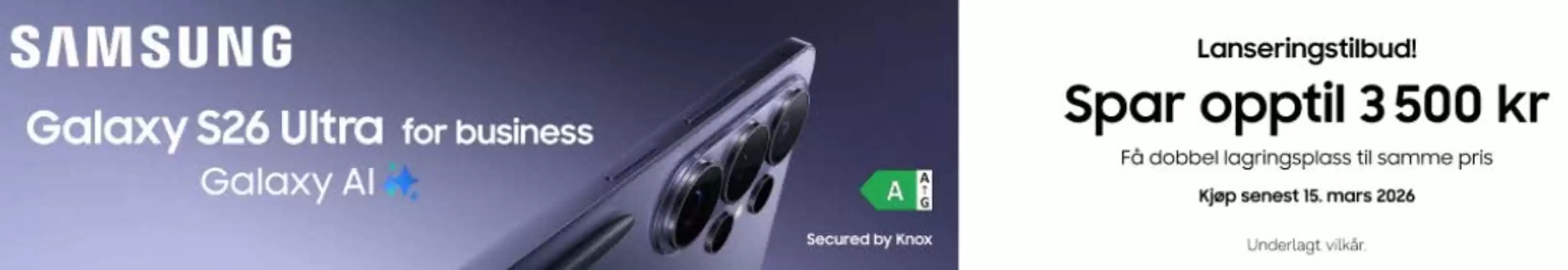 Dustin Home-katalog | Lanseringstilbud! Spar opptil 3500 kr, Få dobbel lagringsplass til samme pris | 2026-03-06T00:00:00.000Z - 2026-03-15T00:00:00.000Z