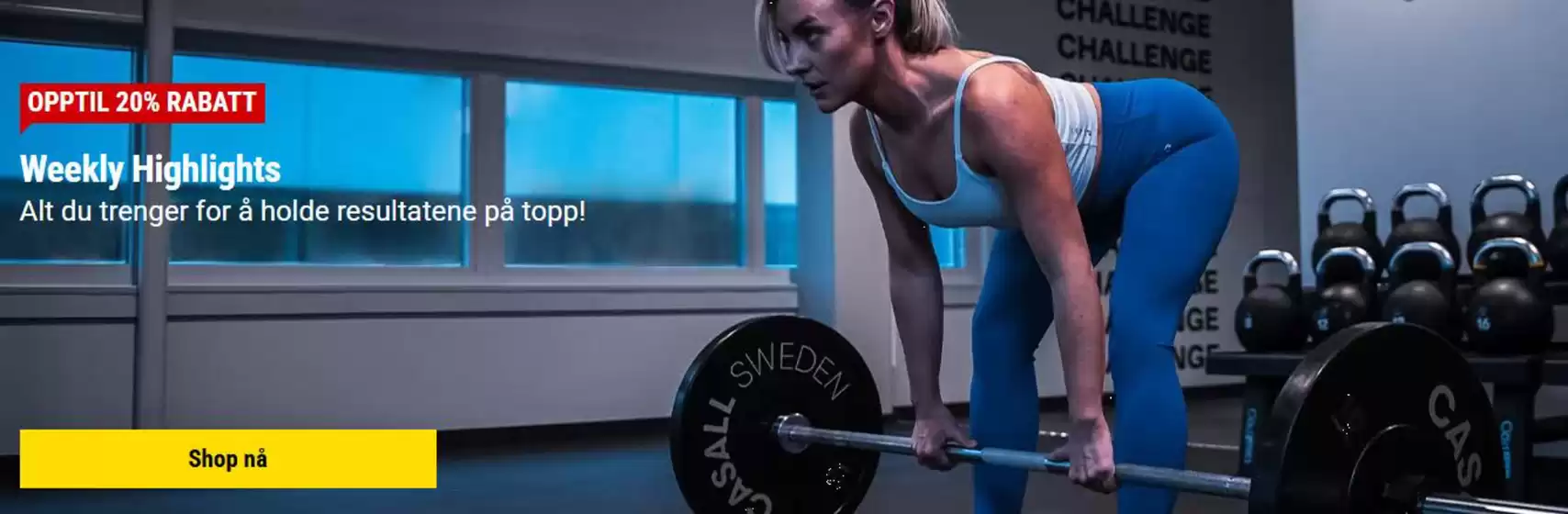 Gymgrossisten-katalog i Skudeneshavn | Opptil 20% Rabatt Weekly Highlights | 2026-03-09T00:00:00.000Z - 2026-03-15T00:00:00.000Z