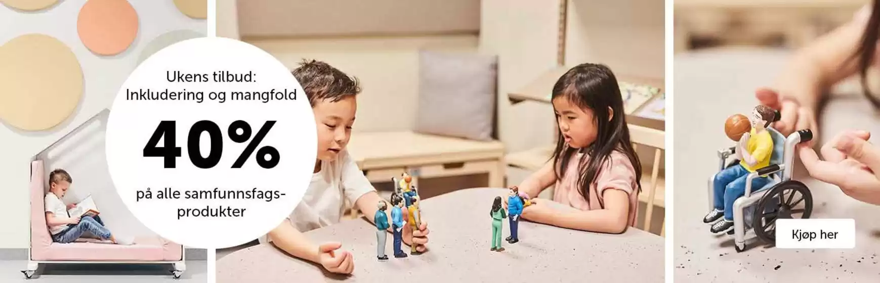 Lekolar-katalog i Kristiansund | Ukens tilbud Inkludering og mangfold 40% på alle samfunnsfags-produkter | 2026-03-10T00:00:00.000Z - 2026-03-15T00:00:00.000Z