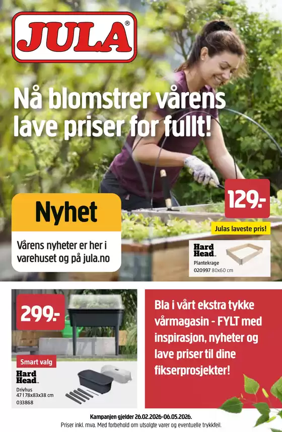 Jula-katalog i Sætre | Flott tilbud for kuppjegere | 2026-02-26T00:00:00.000Z - 2026-05-06T00:00:00.000Z