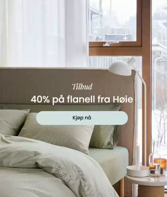 Designforevig-katalog i Tiller | 40% på flanell fra Høie | 2026-03-11T00:00:00.000Z - 2026-03-24T00:00:00.000Z