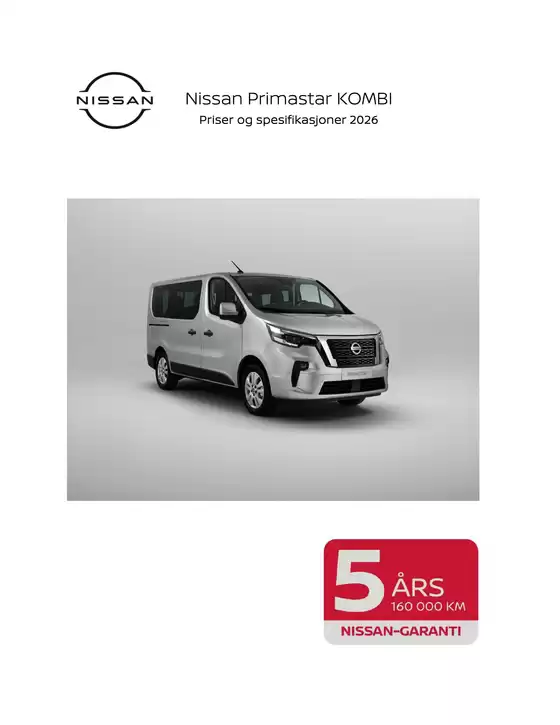 Nissan-katalog i Elverum | PRIMASTAR Kundeprisliste Combi | 2026-01-01T00:00:00.000Z - 2026-12-31T00:00:00.000Z