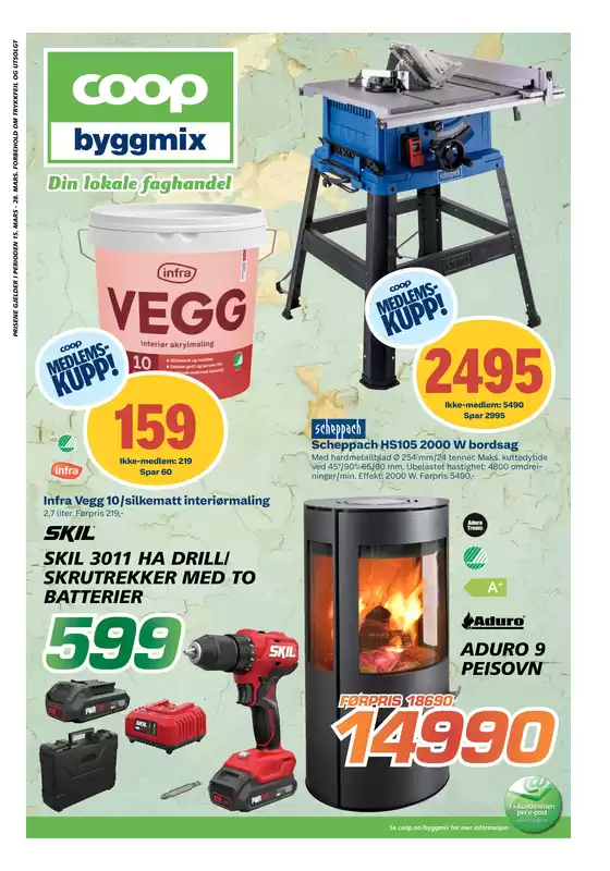 Coop Byggmix-katalog i Sandefjord | Coop Byggmix Kundeavis | 2026-03-16T00:00:00.000Z - 2026-03-29T00:00:00.000Z