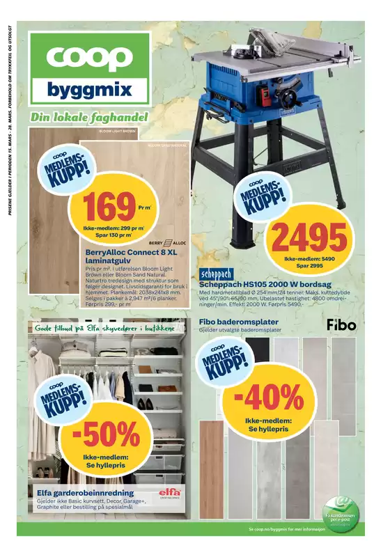 Coop Byggmix-katalog i Bergen | Nye tilbud å oppdage | 2026-03-16T00:00:00.000Z - 2026-03-29T00:00:00.000Z
