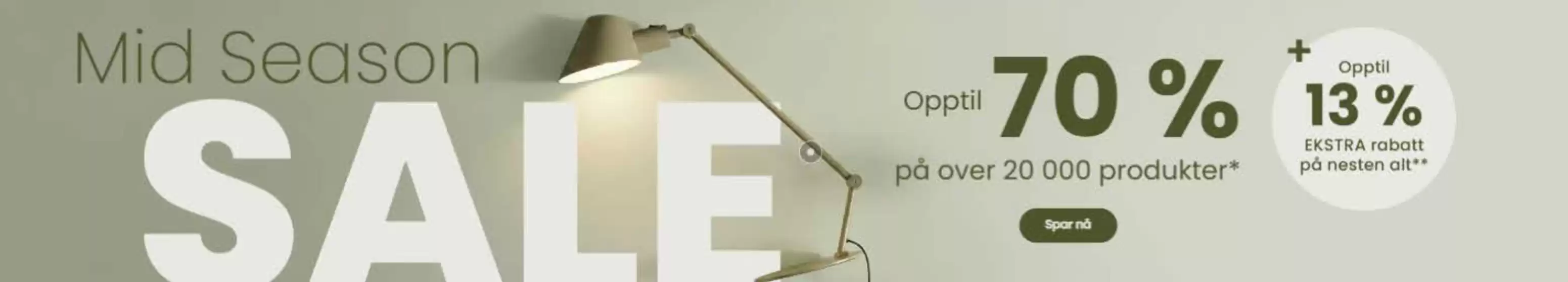 lampegiganten-katalog i Ulset | Opptil 70% + 13% rabatt fra 1899kr. Kode SALG2026 | 2026-03-17T00:00:00.000Z - 2026-03-22T00:00:00.000Z