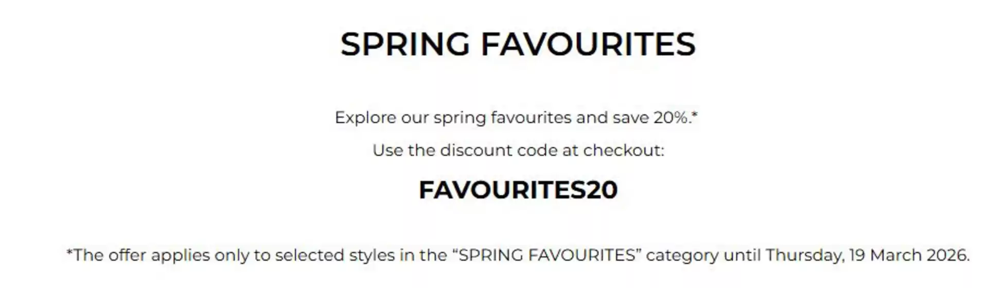 Freequent-katalog i Ski | Explore our spring favourites and save 20%, code 'FAVOURITES20' | 2026-03-18T00:00:00.000Z - 2026-03-19T00:00:00.000Z