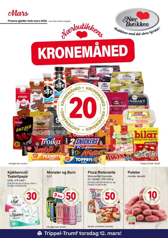 Nærbutikken-katalog i Storebø | Folder | 2026-03-19T00:00:00.000Z - 2026-03-31T00:00:00.000Z