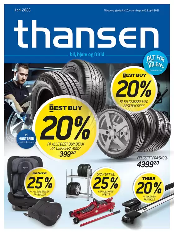 Thansen-katalog i Vøyenenga | Aktuell kundeavis Thansen | 2026-03-20T00:00:00.000Z - 2026-04-23T00:00:00.000Z