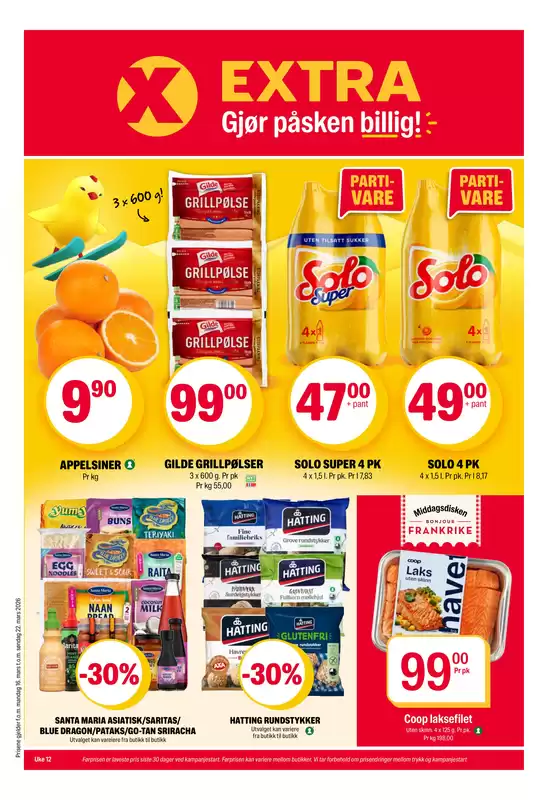 Coop Extra-katalog i Porsgrunn | Eksklusive tilbud for våre kunder | 2026-03-16T00:00:00.000Z - 2026-03-22T00:00:00.000Z