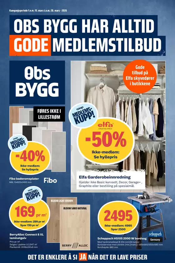 Obs Bygg-katalog i Sandefjord | Tilbud for kuppjegere | 2026-03-15T00:00:00.000Z - 2026-03-28T00:00:00.000Z