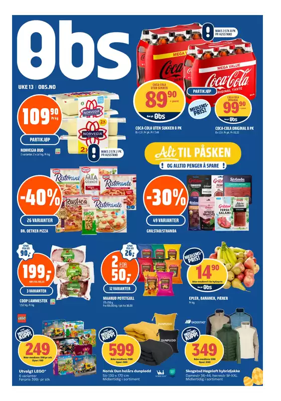 Obs-katalog i Eiksmarka | Aktuelle spesialkampanjer | 2026-03-23T00:00:00.000Z - 2026-03-29T00:00:00.000Z