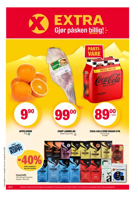 Coop Extra-katalog i Eiksmarka | Tilbud for kuppjegere | 2026-03-23T00:00:00.000Z - 2026-03-29T00:00:00.000Z