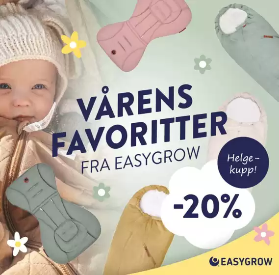 Barnevognhuset Rudo-katalog | VÅRENS FAVORITTER FRA EASYGROW -20% | 2026-03-24T00:00:00.000Z - 2026-03-31T00:00:00.000Z