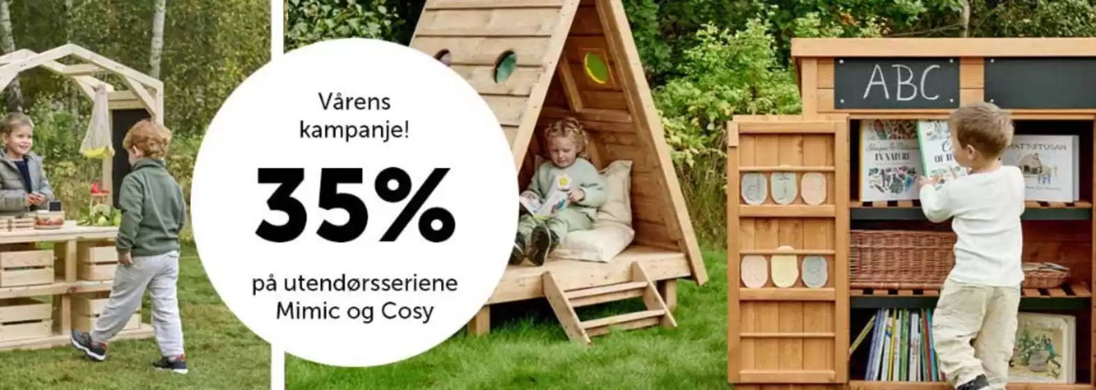 Lekolar-katalog | Vårens kampanje! 35% på utendørsseriene Mimic og Cosy | 2026-03-24T00:00:00.000Z - 2026-03-31T00:00:00.000Z