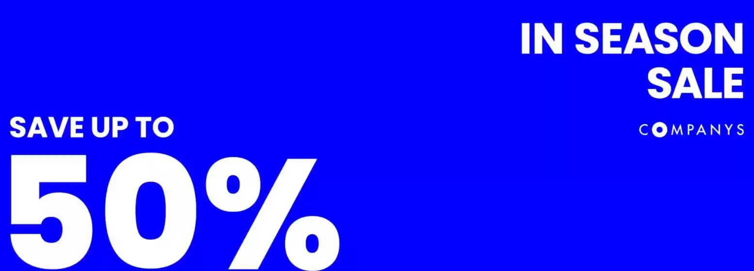 Companys-katalog i Meråker | Save up to 50% In Season Sale | 2026-03-30T00:00:00.000Z - 2026-04-12T00:00:00.000Z