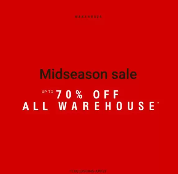 Warehouse -katalog i Horten | Midseason sale up to 70% off all warehouse | 2026-03-30T00:00:00.000Z - 2026-04-12T00:00:00.000Z