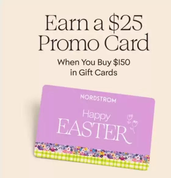 Nordstrom-katalog i Moss | Earn a $25 promo card when you buy $150 in gift cards | 2026-03-31T00:00:00.000Z - 2026-04-05T00:00:00.000Z