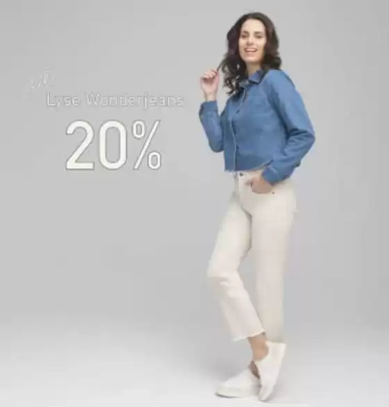 Sapatos-katalog i Moss | Nå får du i en kort periode alle hvite og beige Wonderjeans med 20% rabatt | 2026-03-31T00:00:00.000Z - 2026-04-07T00:00:00.000Z