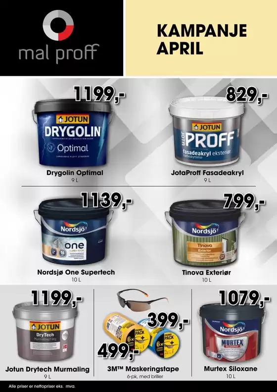 Mal Proff-katalog i Verdal | Mal Proff Kundeavis | 2026-04-01T00:00:00.000Z - 2026-04-30T00:00:00.000Z