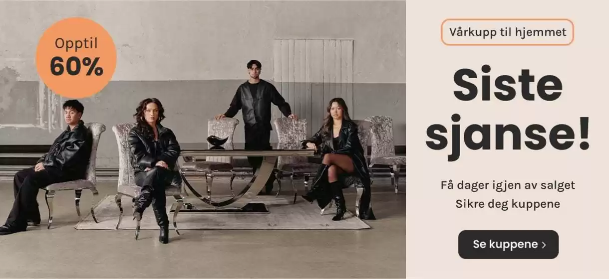 A-Møbler-katalog | Attraktive spesialtilbud for alle | 2026-04-08T00:00:00.000Z - 2026-04-22T00:00:00.000Z