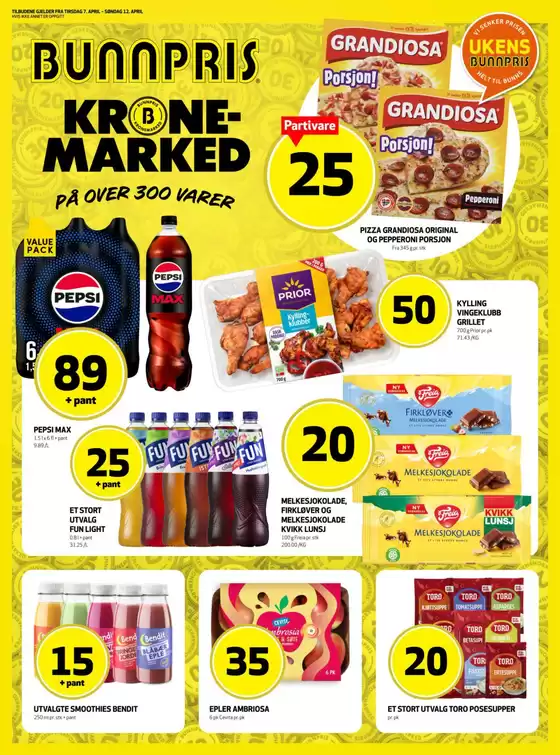 Bunnpris-katalog | Spesialtilbud for deg | 2026-04-07T00:00:00.000Z - 2026-04-12T00:00:00.000Z