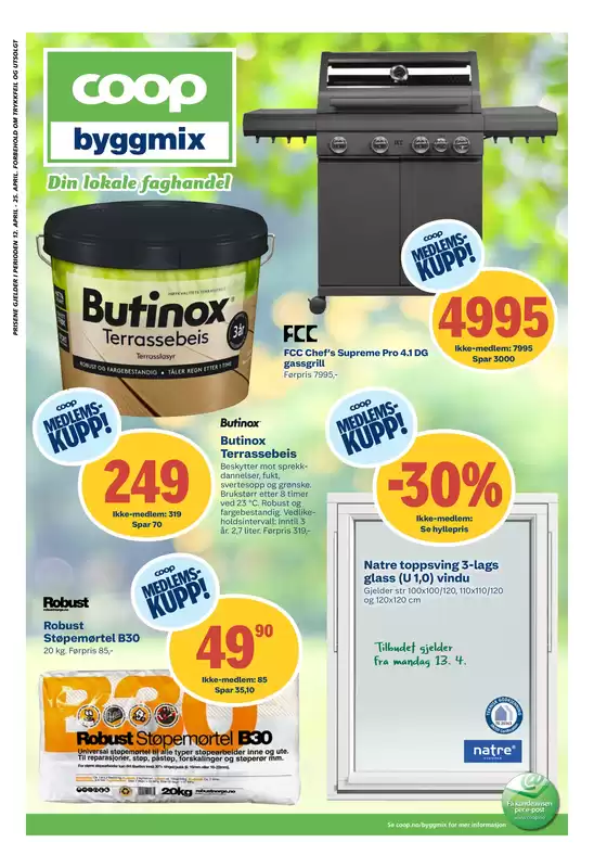Coop Byggmix-katalog | Attraktive spesialtilbud for alle | 2026-04-13T00:00:00.000Z - 2026-04-26T00:00:00.000Z
