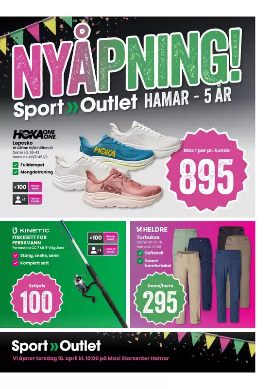 Sport Outlet-katalog i Krødsherad | Nye tilbud å oppdage | 2026-04-13T00:00:00.000Z - 2026-04-27T00:00:00.000Z