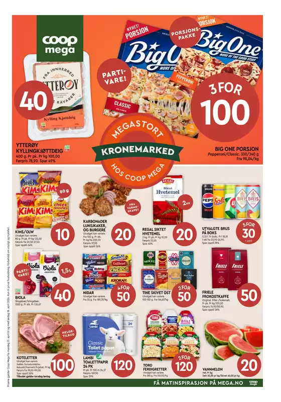 Coop Mega-katalog | Våre beste tilbud for deg | 2026-04-13T00:00:00.000Z - 2026-04-19T00:00:00.000Z