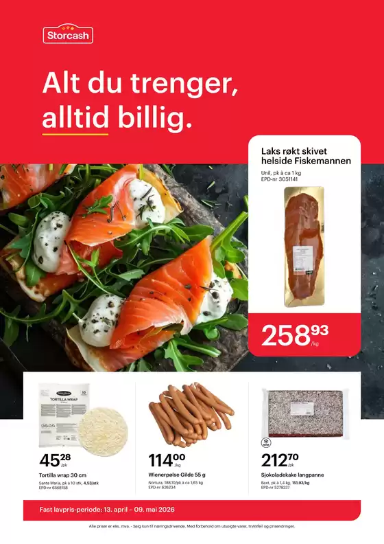 Storcash-katalog i Skien | Kundeavis 2024 | 2026-04-13T00:00:00.000Z - 2026-05-09T00:00:00.000Z