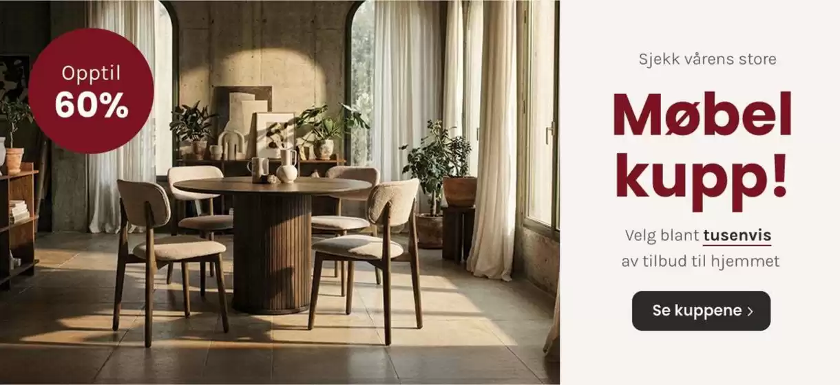 A-Møbler-katalog | Våre beste tilbud for deg | 2026-03-01T00:00:00.000Z - 2026-05-31T00:00:00.000Z