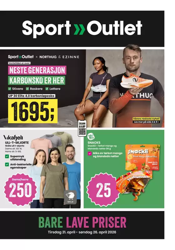 Sport Outlet-katalog | Topptilbud for alle kuppjegere | 2026-04-21T00:00:00.000Z - 2026-04-26T00:00:00.000Z