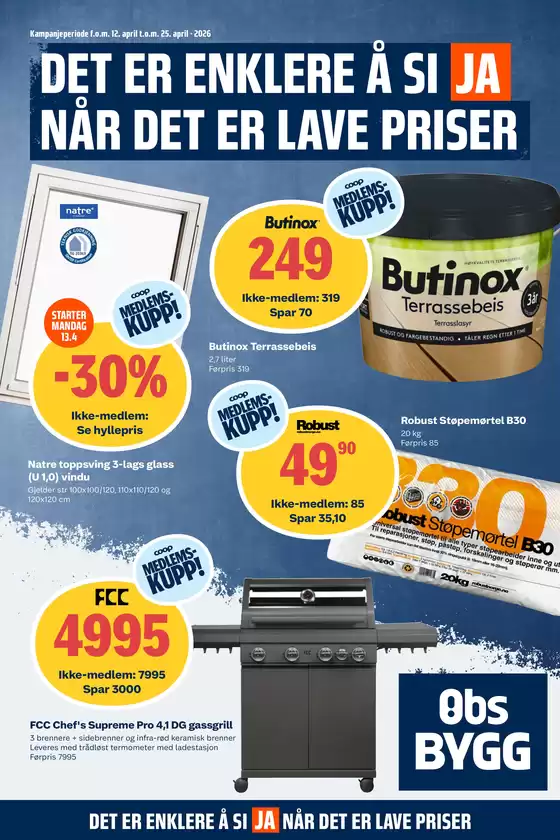 Obs Bygg-katalog i Skånland | Våre beste kupp | 2026-04-12T00:00:00.000Z - 2026-04-25T00:00:00.000Z