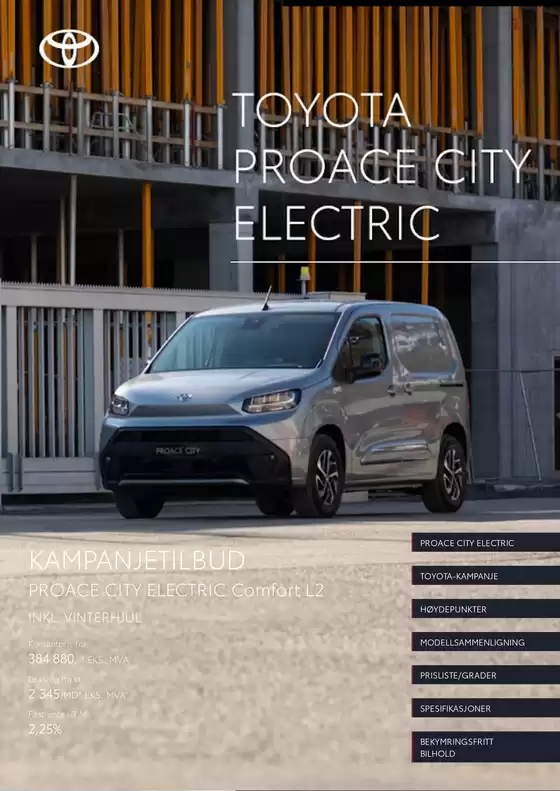 Toyota-katalog | Proace city electric | 2026-04-24T00:00:00.000Z - 2026-05-08T00:00:00.000Z