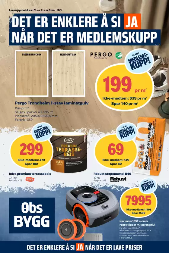 Obs Bygg-katalog | Aktuelle spesialkampanjer | 2026-04-26T00:00:00.000Z - 2026-05-09T00:00:00.000Z