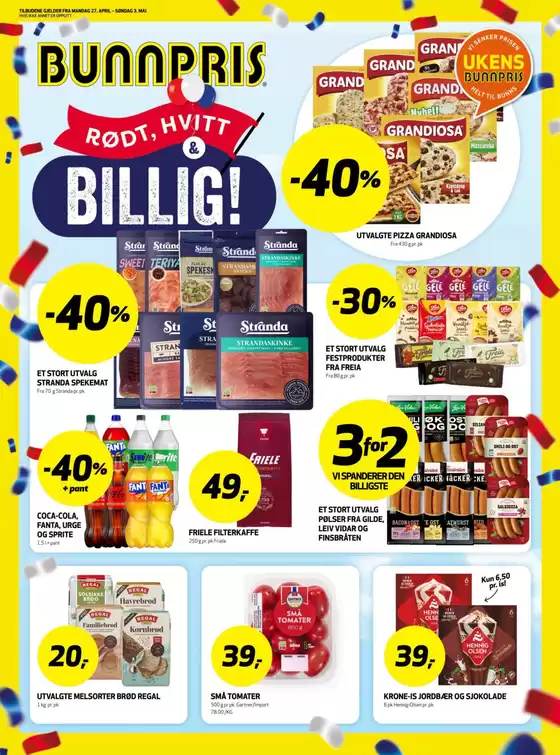 Bunnpris-katalog | Flotte rabatter på utvalgte produkter | 2026-04-27T00:00:00.000Z - 2026-05-03T00:00:00.000Z