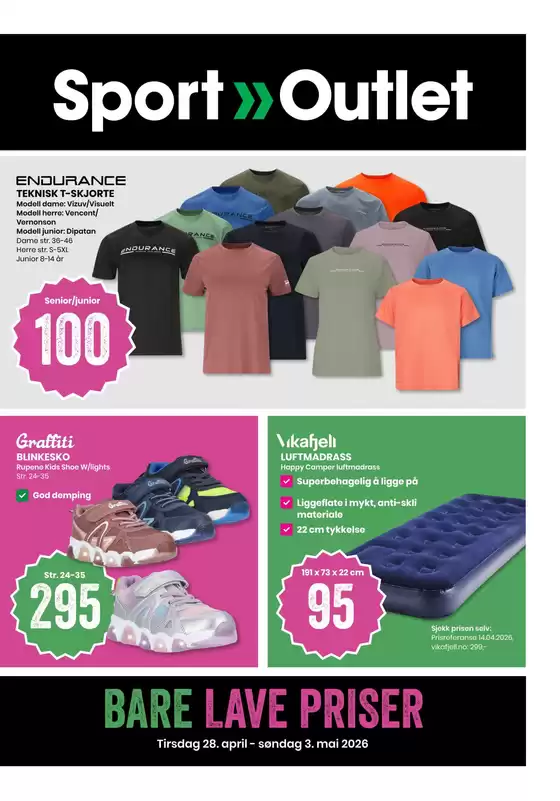 Sport Outlet-katalog | Flott tilbud for kuppjegere | 2026-04-28T00:00:00.000Z - 2026-05-03T00:00:00.000Z