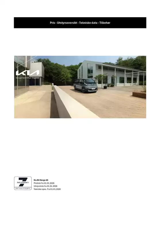 Kia-katalog | Kia PV5 Passenger | 2026-05-19T00:00:00.000Z - 2026-06-02T00:00:00.000Z