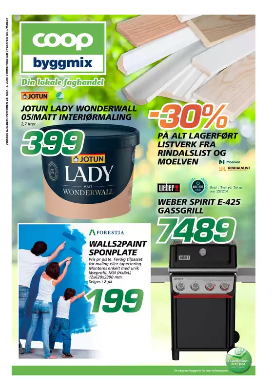 Coop Byggmix-katalog | Nye tilbud å oppdage | 2026-05-25T00:00:00.000Z - 2026-06-07T00:00:00.000Z