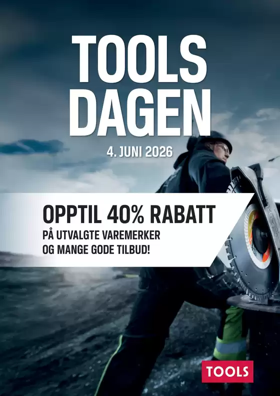 Tools-katalog i Oslo | Toolsdag nettbutikk juni 2026 | 2026-06-04T00:00:00.000Z - 2026-06-04T00:00:00.000Z