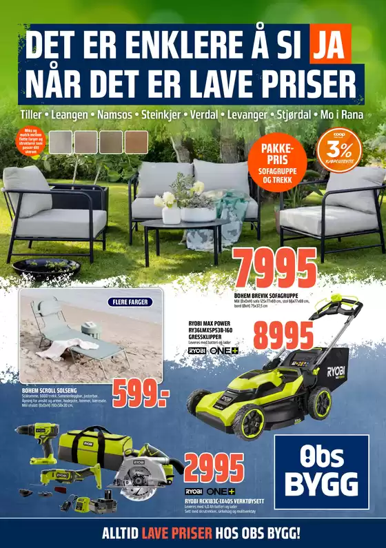 Obs Bygg-katalog i Røros | Våre beste kupp | 2026-05-31T00:00:00.000Z - 2026-06-14T00:00:00.000Z