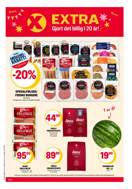 Coop Extra-katalog | Våre beste kupp | 2026-06-01T00:00:00.000Z - 2026-06-07T00:00:00.000Z