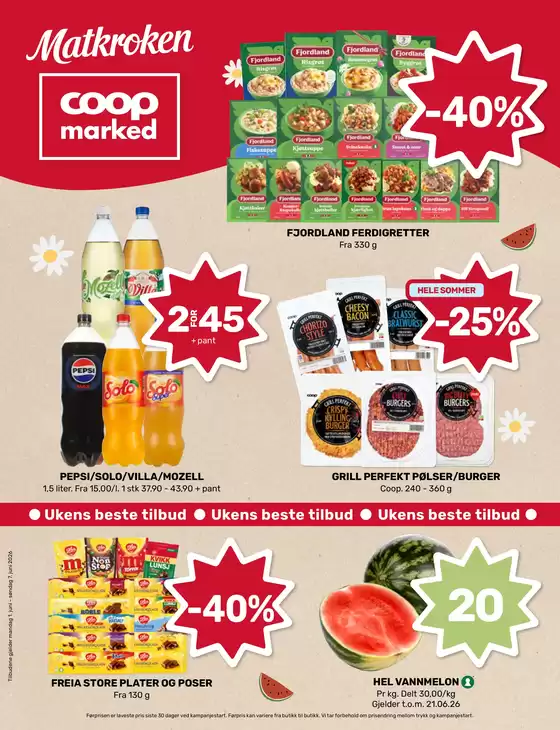 Coop Marked-katalog i Farsund | Aktuelle kupp og tilbud | 2026-06-01T00:00:00.000Z - 2026-06-07T00:00:00.000Z