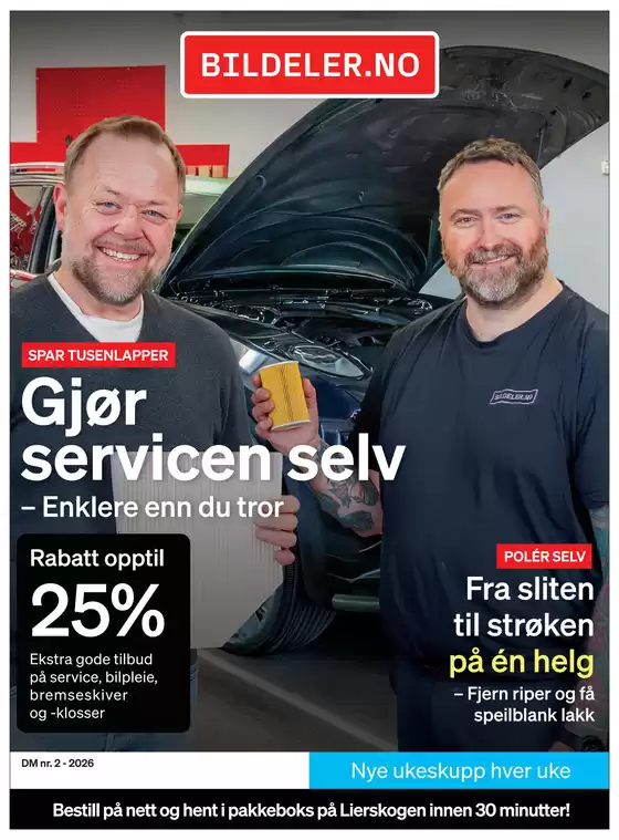 Bildeler-katalog | Gjor servicen selv | 2026-06-01T00:00:00.000Z - 2026-06-30T00:00:00.000Z